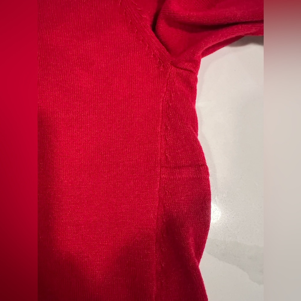 J. Jill Women’s Red Trapeze Long Sleeve Pullover‎ Sweater A-Line Size XS - Picture 4 of 12